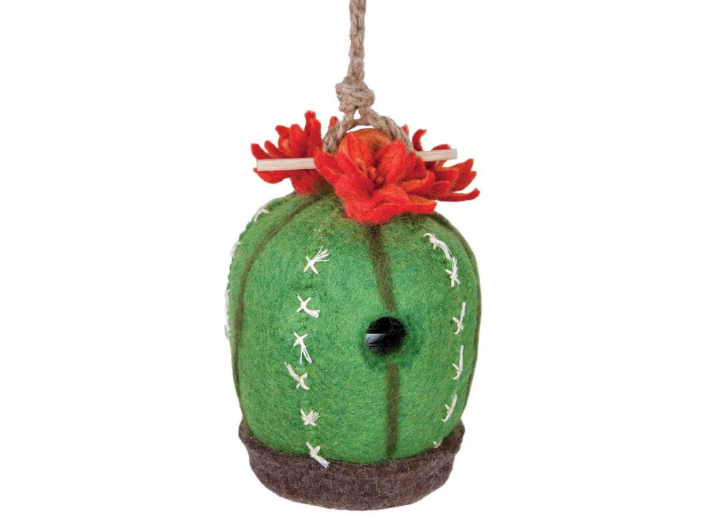 Felt Cactus Birdhouse