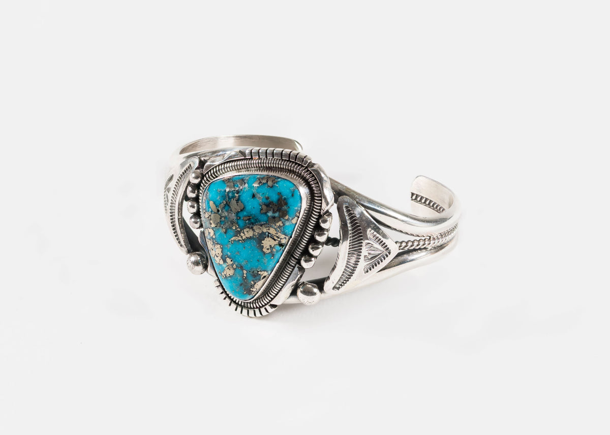 Wil Denetdale Sterling &amp; Turquoise Cuff