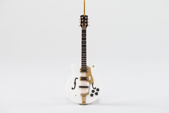 White Falcon Guitar Ornament