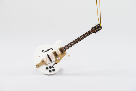 White Falcon Guitar Ornament