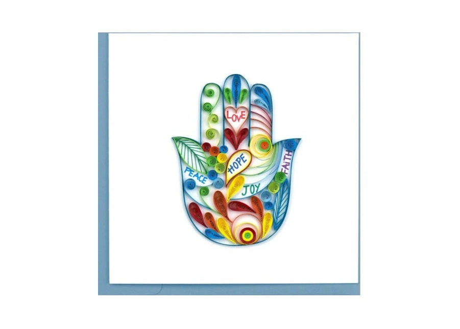 Quilled Hamsa Card