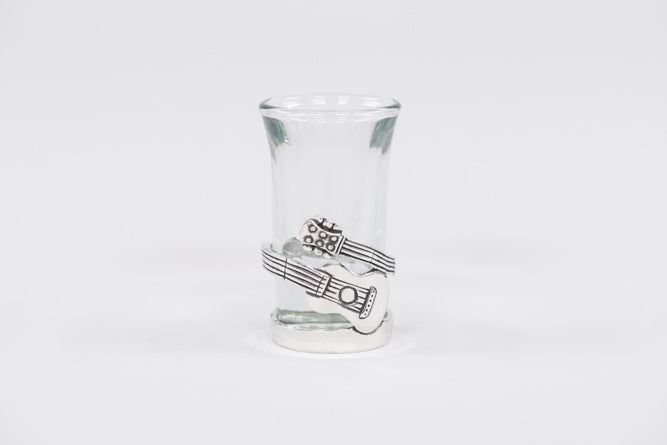 Pewter Guitar Shot Glass