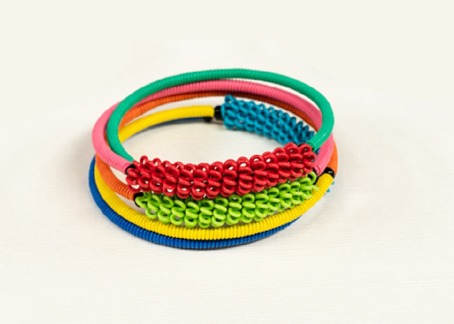 Telephone Wire Spiral Bracelets
