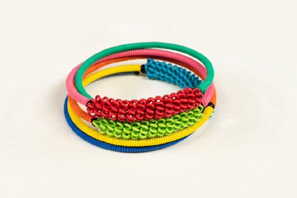 Telephone Wire Spiral Bracelets