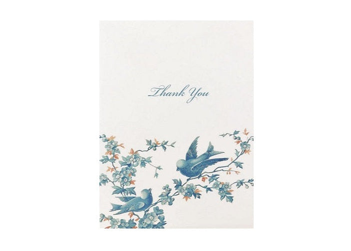 Blue Birds Thank You Card