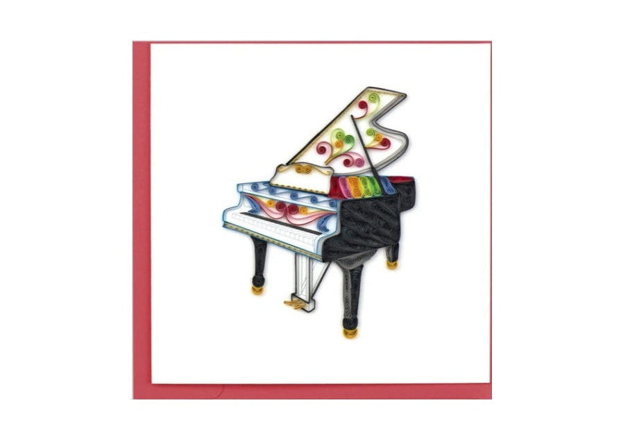 Quilled Piano Card