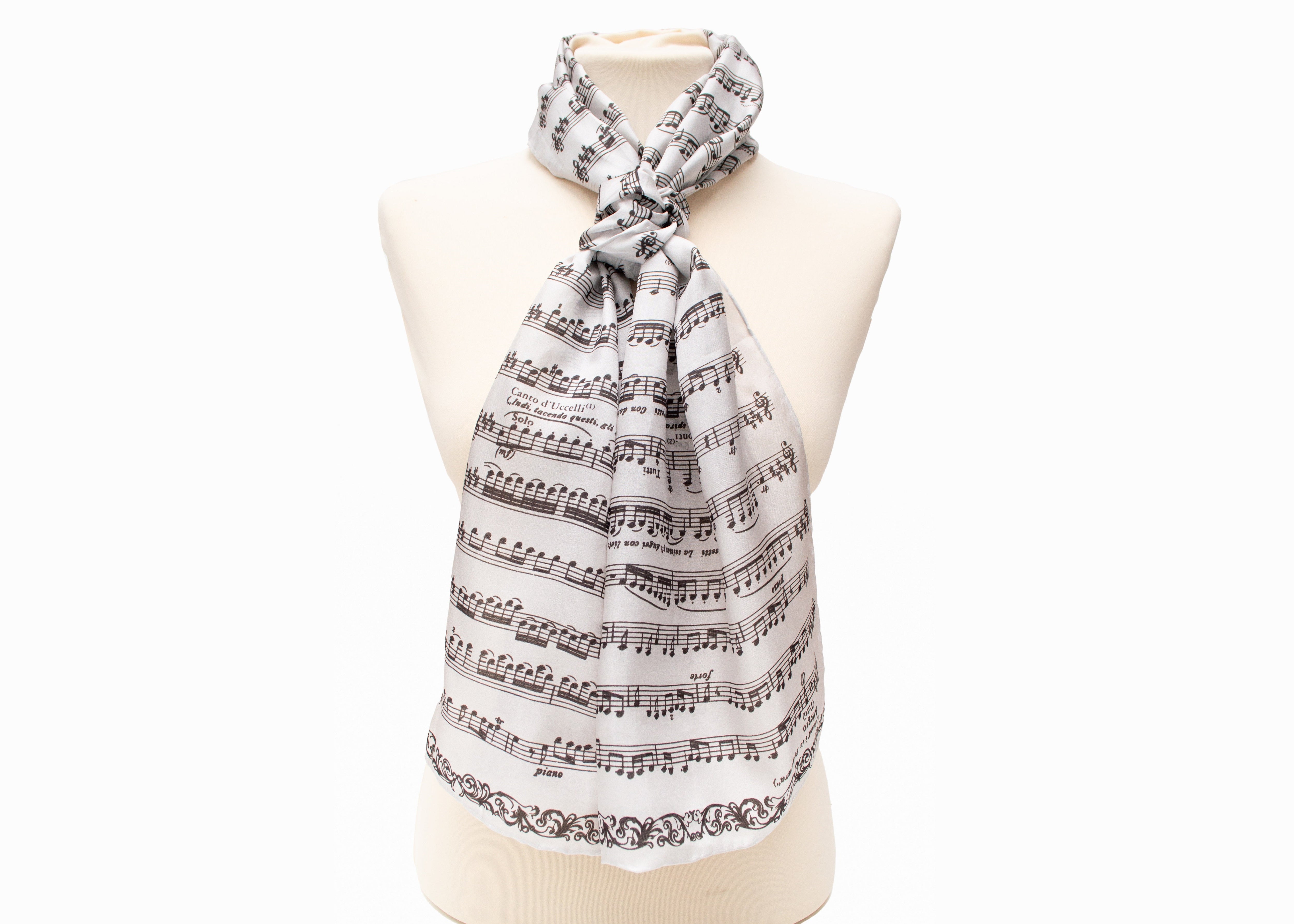Vivaldi Score Silk Scarf - MIM Store Online
