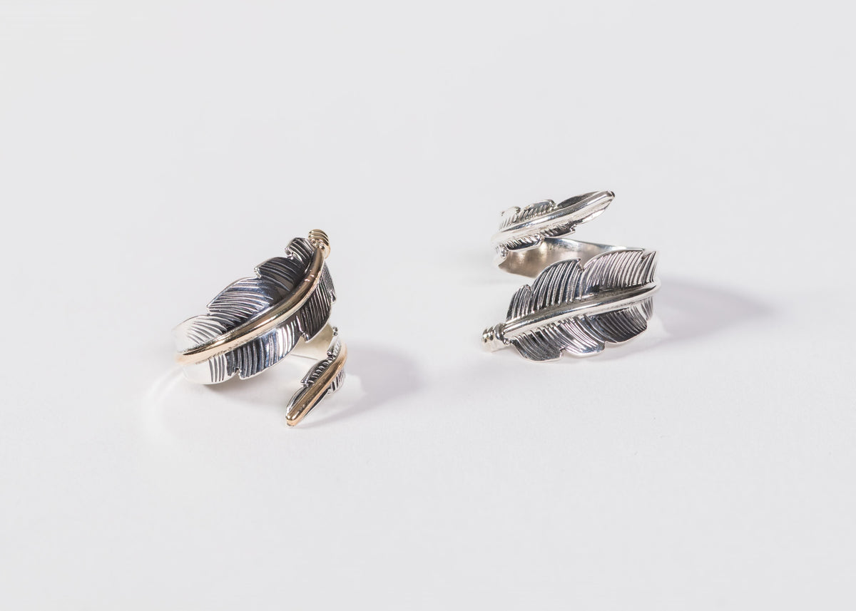 Sterling Feather Rings