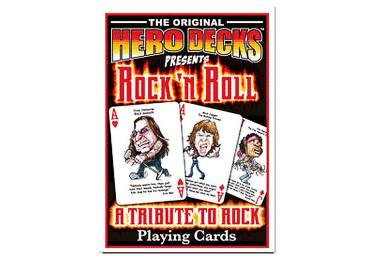 Rock 'n Roll Heroes Playing Cards