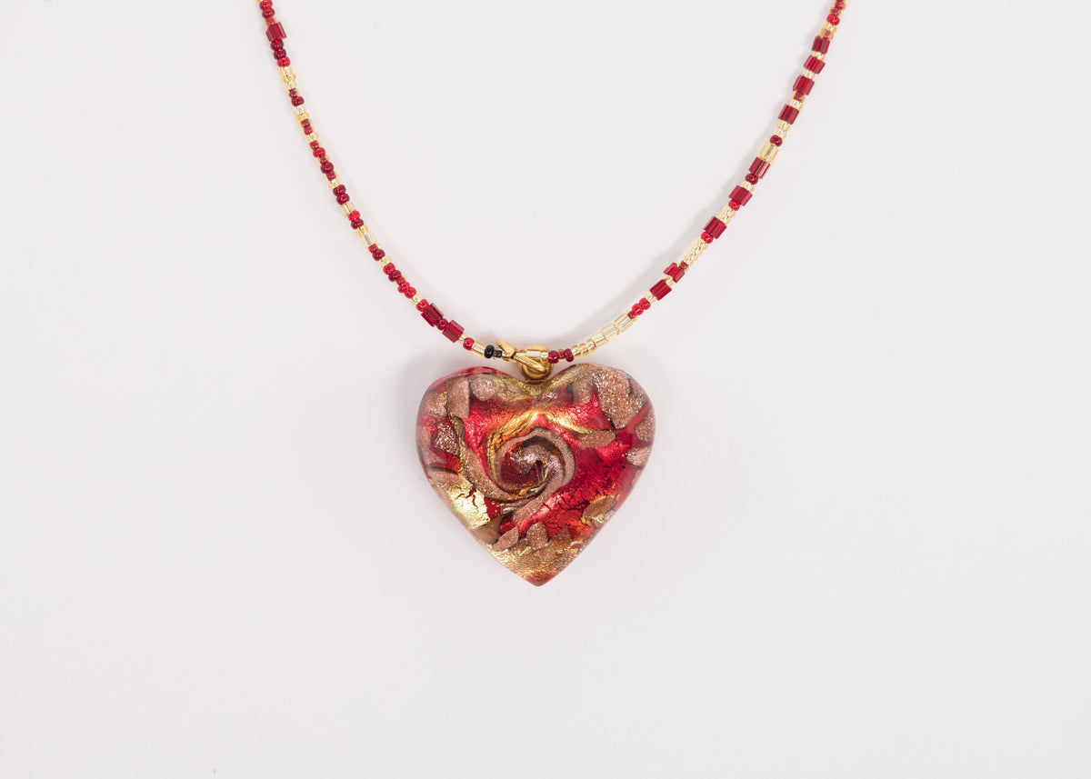 Murano Heart Necklace