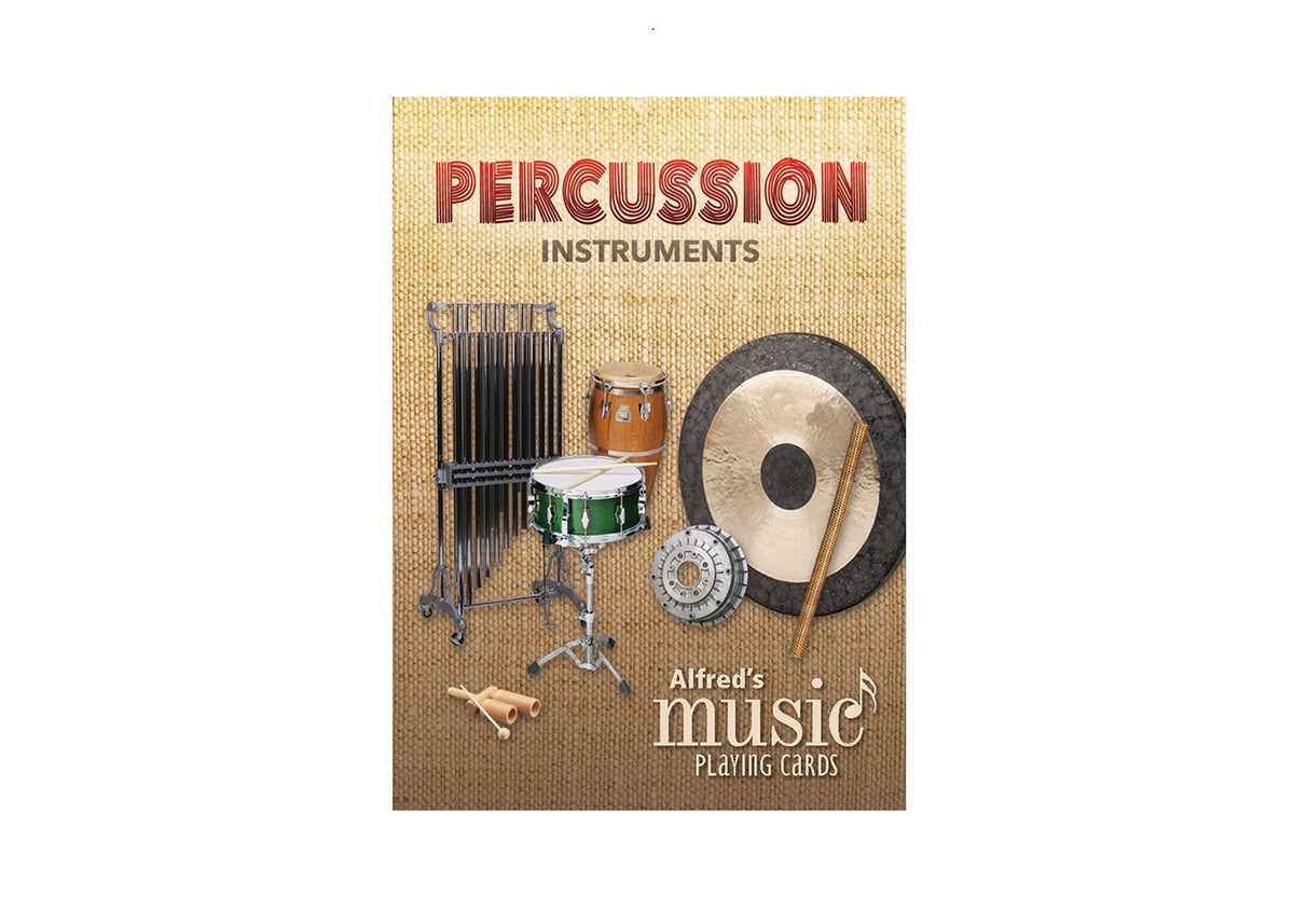 Percussion Instruments Playing Cards