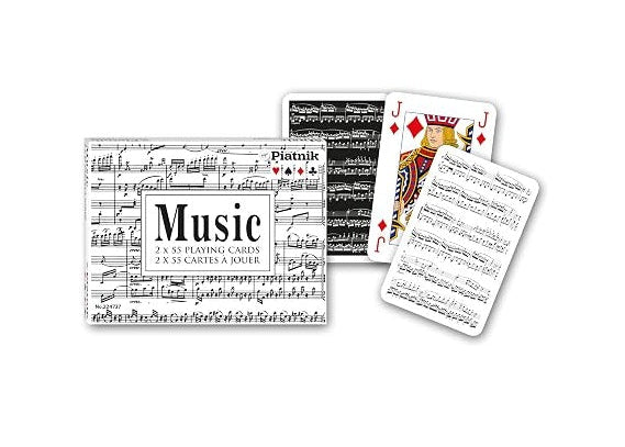 Musical Score Double Card Deck
