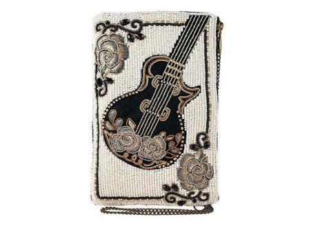 Guitar wth Flowers Crossbody
