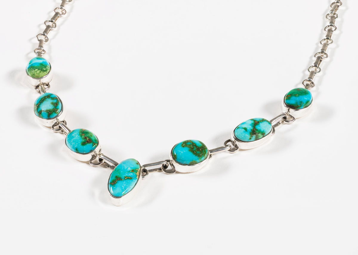 Turquoise and Sterling Silver Necklace