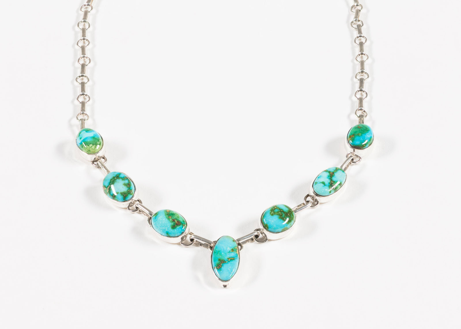 Turquoise and Sterling Silver Necklace