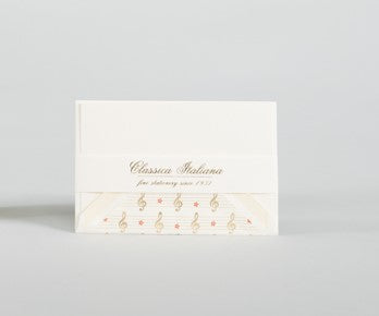 Gold Notes and Flower Boxed Flat Cards
