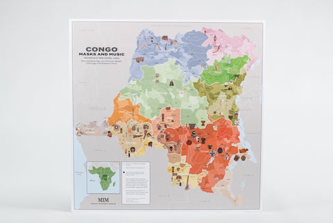 Congo Masks and Music Map