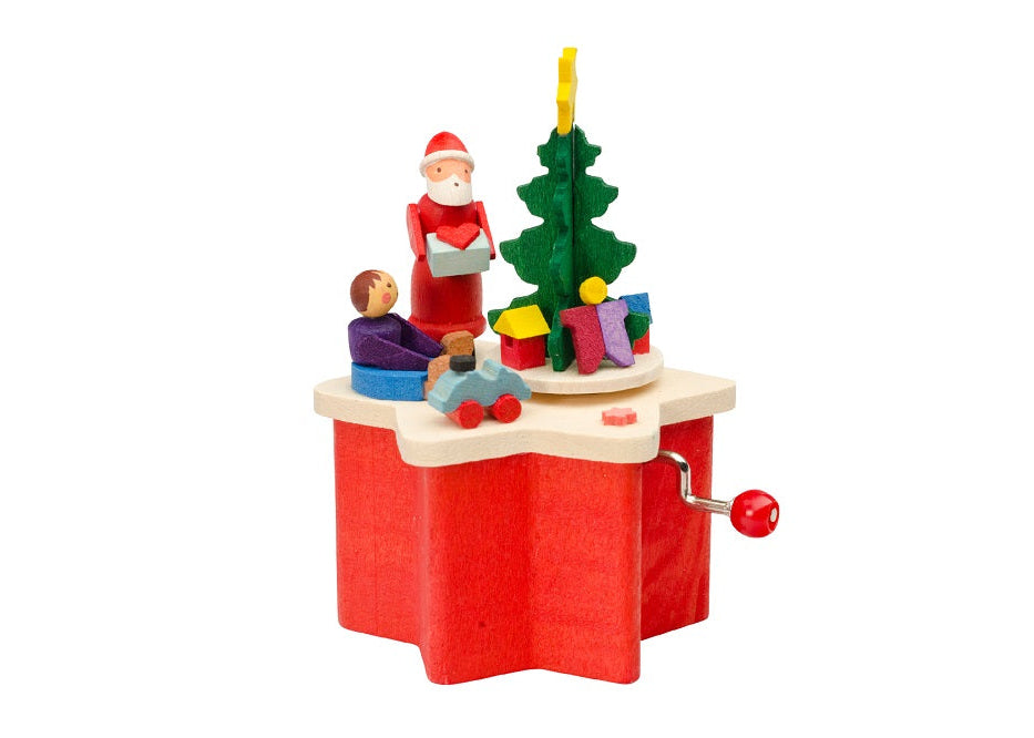 Music Box Santa with Tree