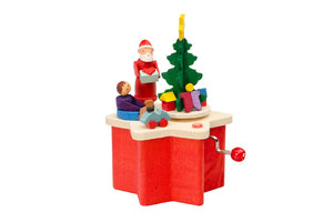 Music Box Santa with Tree