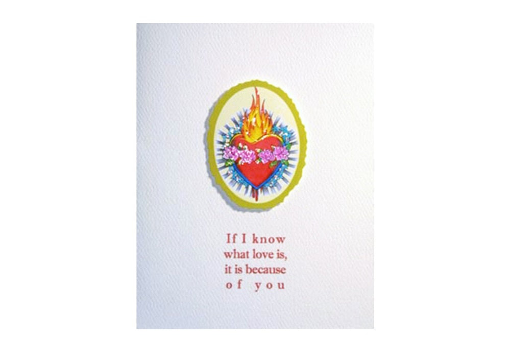 Flame Heart Love Card