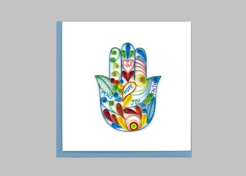 Quilled Hamsa Card