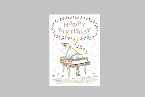 Happy Birthday Piano Card
