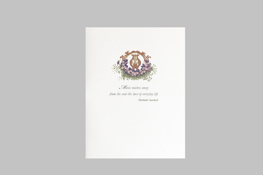 Music Lyre Card