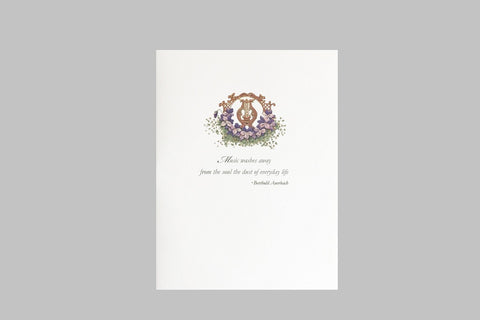 Music Lyre Card