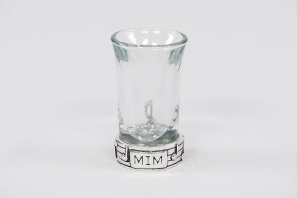 MIM Pewter Treble Clef Shot Glass