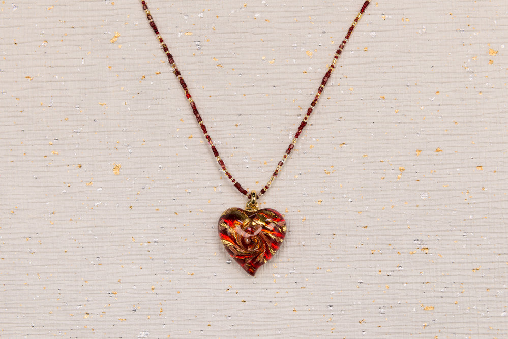 Murano Heart Necklace