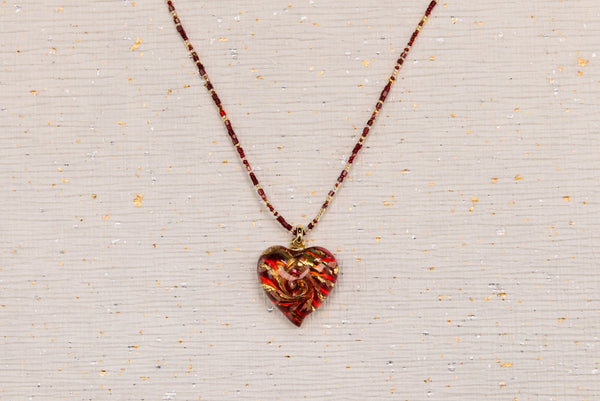 Murano Heart Necklace