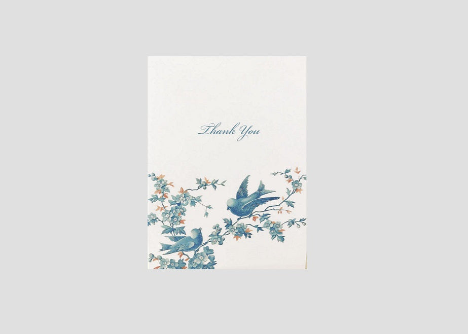 Blue Birds Thank You Card