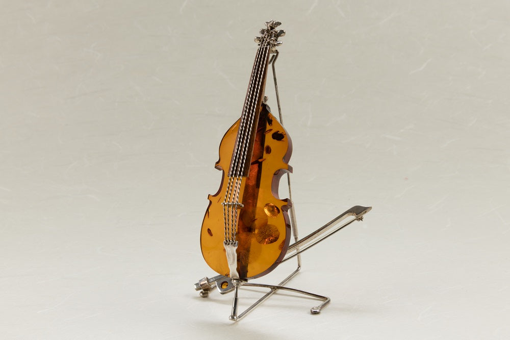 Amber Cello Pin
