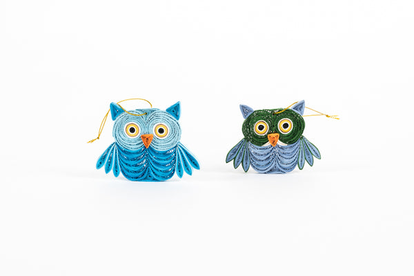 Quilled Owl Ornaments
