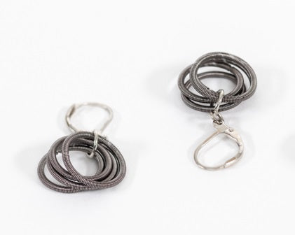 Piano Wire Dangle Earrings