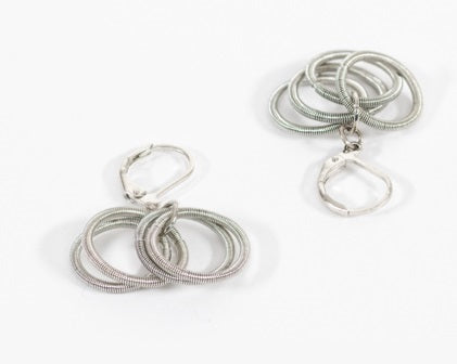Piano Wire Dangle Earrings