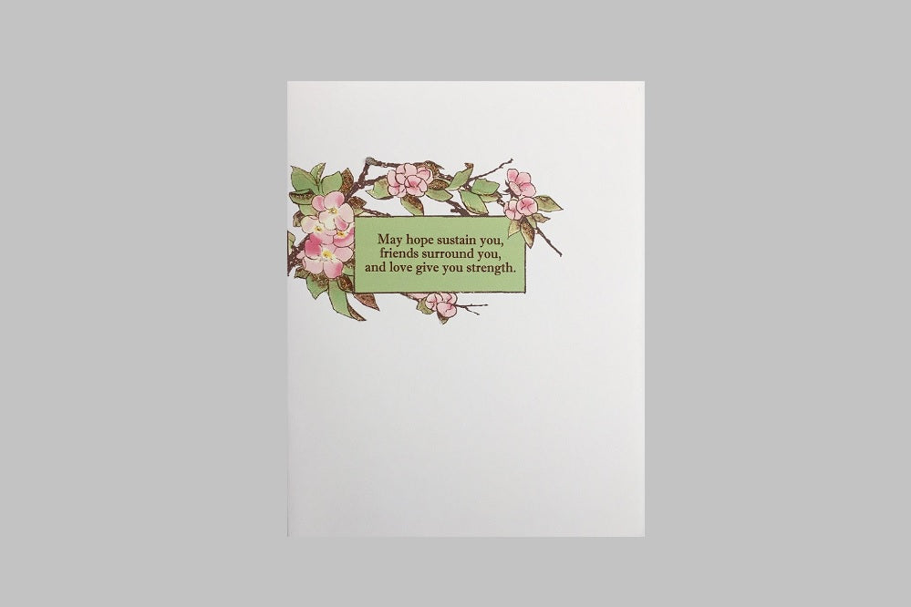 Peony Sympathy Card