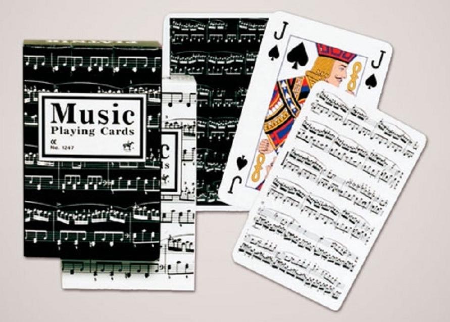 Musical Score Single Card Deck