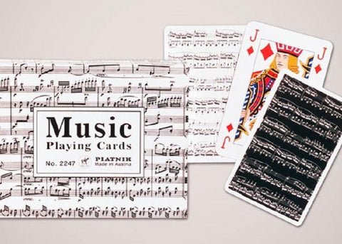 Musical Score Double Card Deck