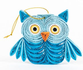 Quilled Owl Ornaments