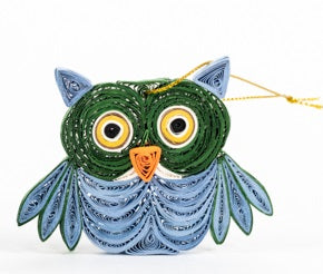 Quilled Owl Ornaments