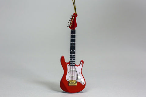 Red Electric Guitar Ornament