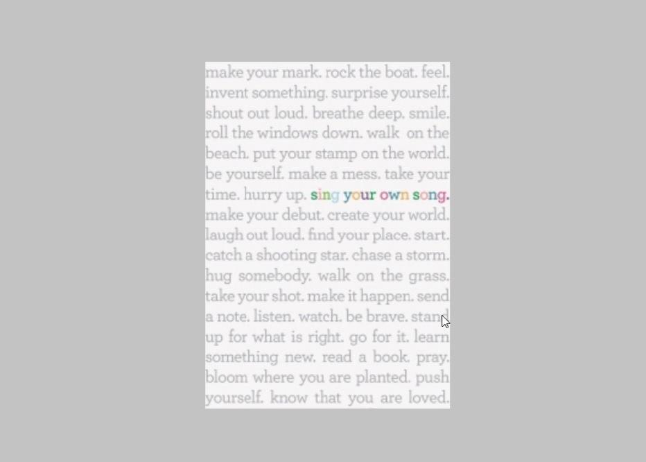 Sing Your Own Song Card