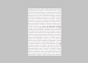 Sing Your Own Song Card