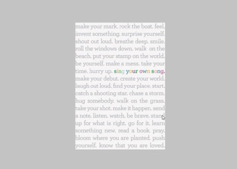 Sing Your Own Song Card