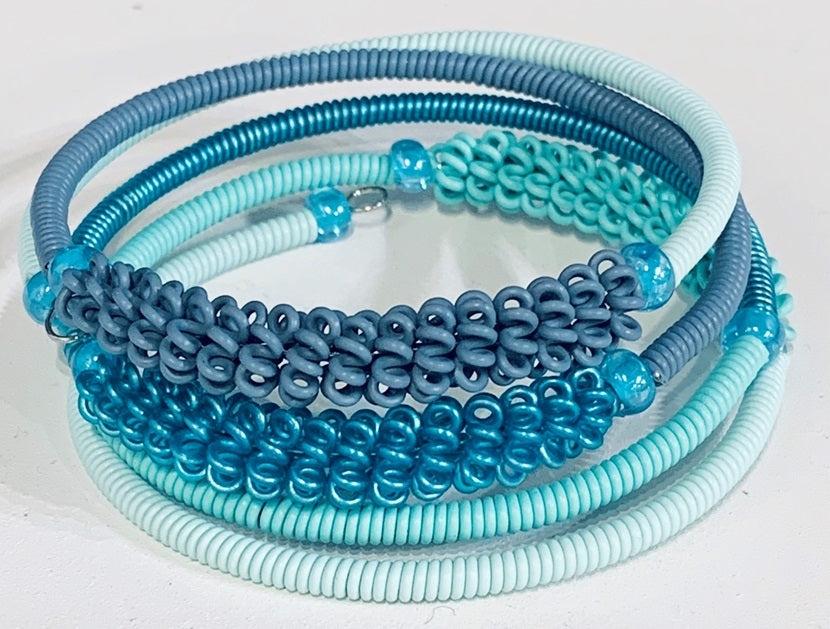 Telephone Wire Spiral Bracelets