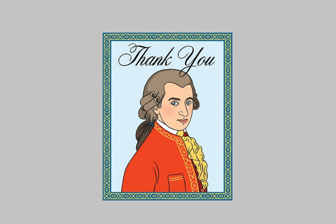 Mozart Thank You Card