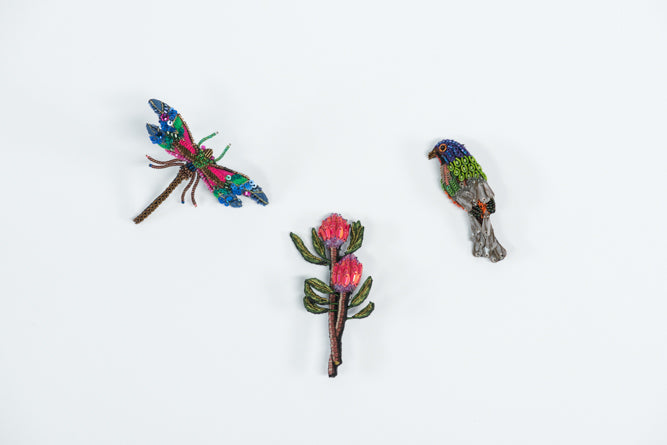 Sequin Brooches