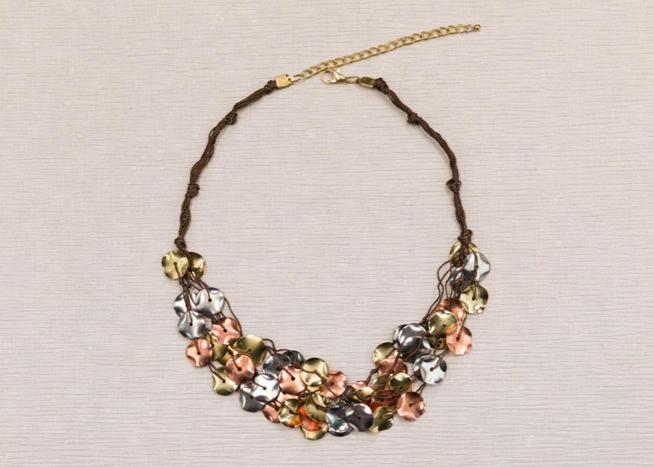 Metal Disc Necklace