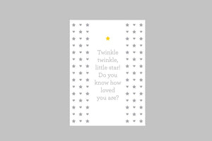 Twinkle, Twinkle Little Star Card